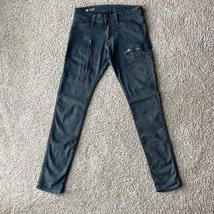Mens G Star Raw super slim cargo style jeans